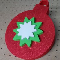 świąteczna dekoracja z brokatem - bombka